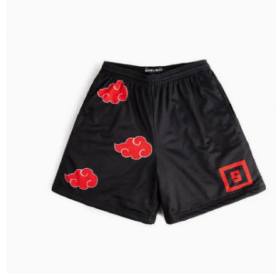 Mathias Shorts - Brown Men's Swim Trunks with Print
