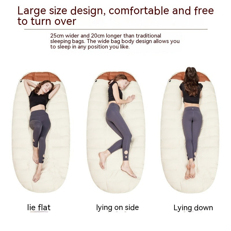 Egg-Shaped Down Camping Sleeping Bag
