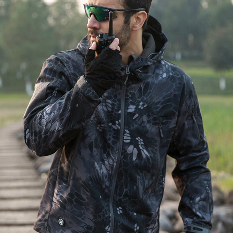 Plus Size Soft Shell Windproof Jacket