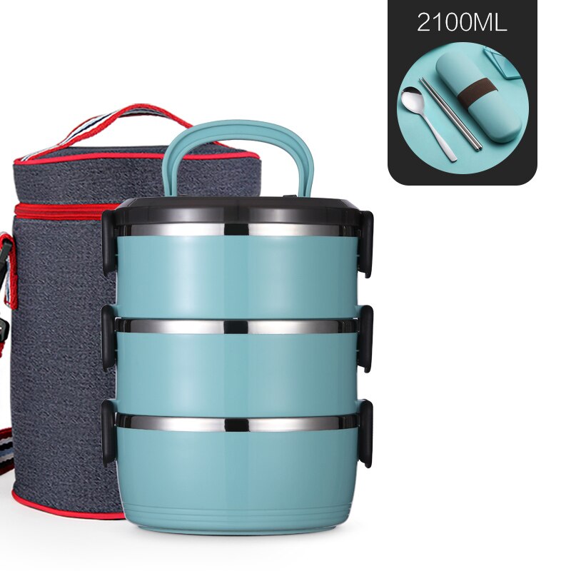 Portable Stainless Steel Insulated Lunch Box for One