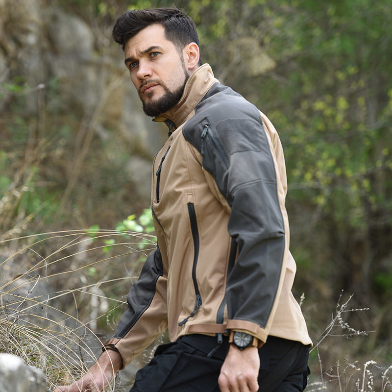 Men's Waterproof Tactical Softshell Jacket — All-Season Protection | Outdoor & Hiking