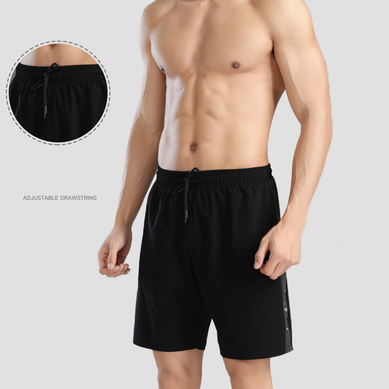 Men's Ice Silk Quick Dry Running Shorts with Pockets