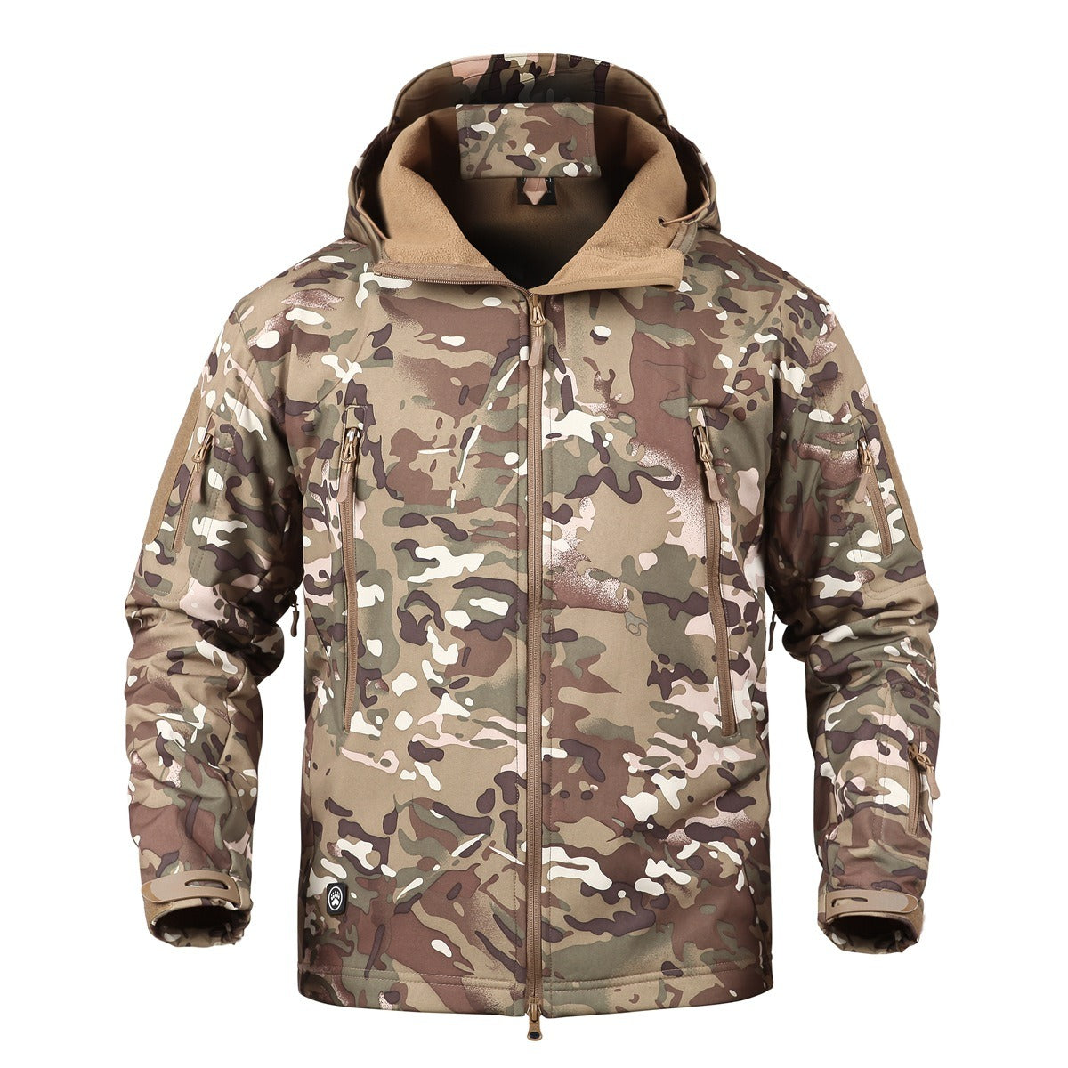 Plus Size Soft Shell Windproof Jacket