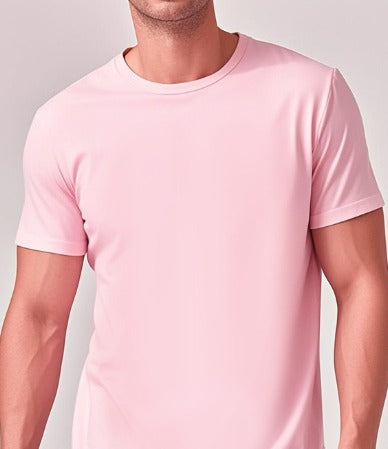 Solid Casual Crewneck T-Shirt — Loose Fit Pure Cotton | Men's Everyday Tee
