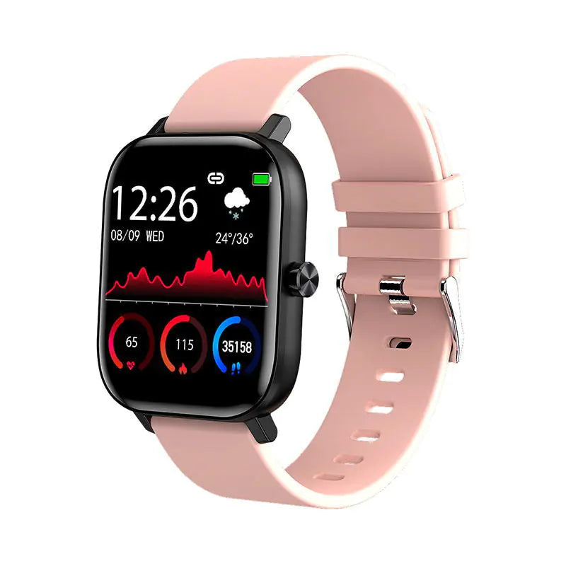 Unisex Waterproof Smart Watch for All Activities - Bluetooth Fitness Tracker with Health Monitoring