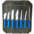 7-Piece Butcher's Knife Set — 5Cr15MoV Steel | Canvas Roll Bag Included