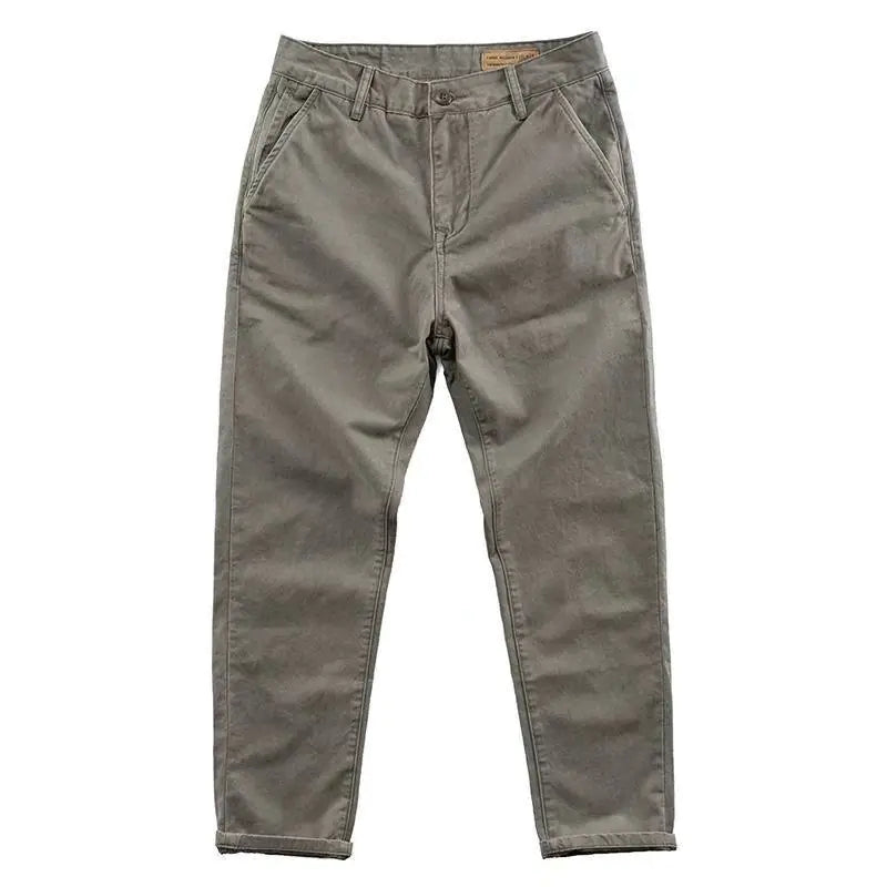 Men's Casual Loose Fit Cotton Cargo Pants - Heavy Duty Work Pants | Spring & Autumn