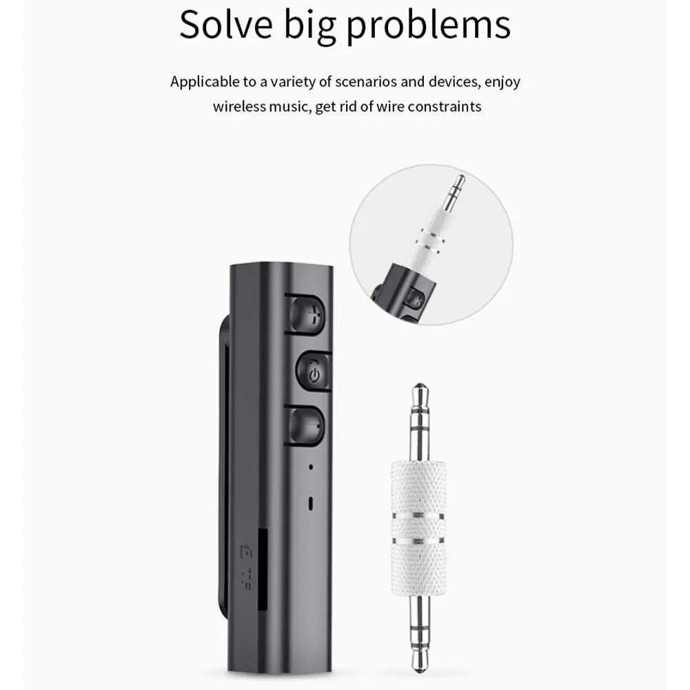 Mini Lavalier Bluetooth MP3 Player - HiFi Sound with Card Slot & AUX Output | Ultra-Compact