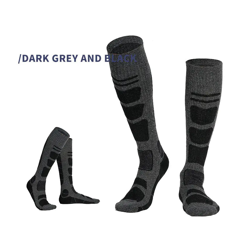 Over The Knee Wool Hiking Socks for New Adventures - Brushed High Tube Trail Socks
