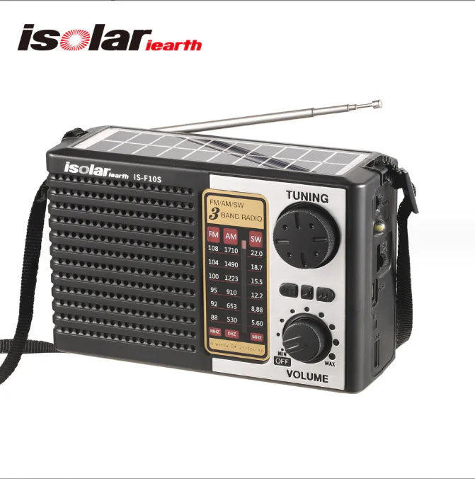 Multi-Function Bluetooth Speaker with LED Flashlight & Emergency Radio