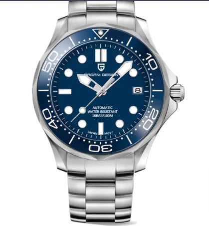 Chrono Edge Waterproof Luminous Watch - 100M Water Resistant with Leather & Steel Strap Options | Men's Timepiece