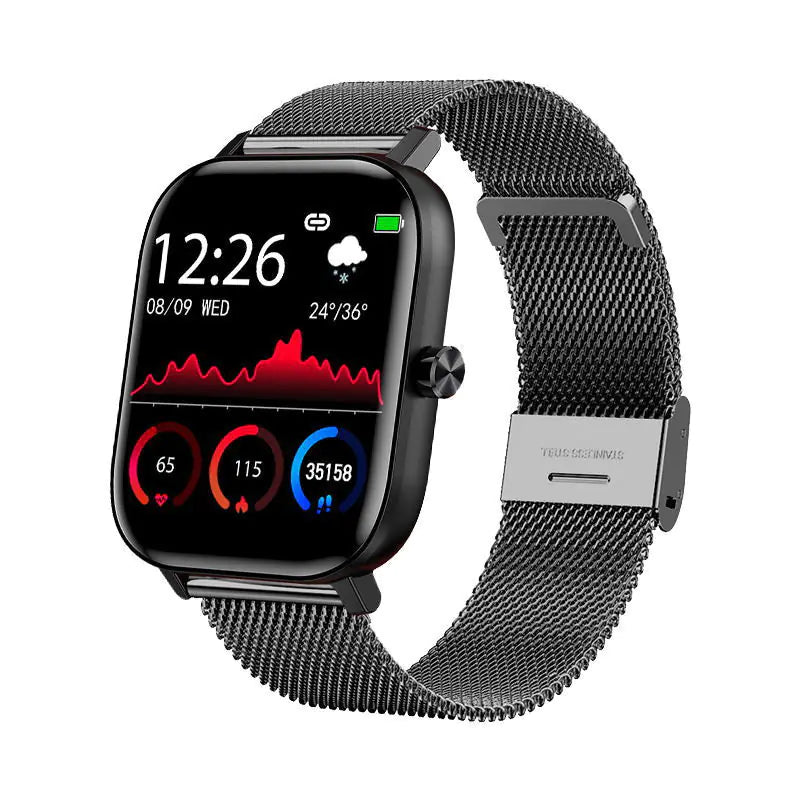 Unisex Waterproof Smart Watch for All Activities - Bluetooth Fitness Tracker with Health Monitoring