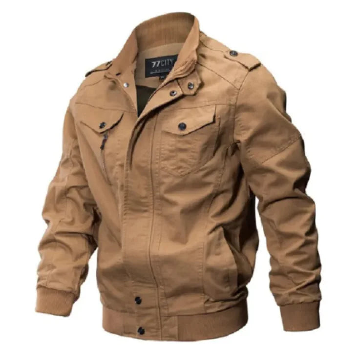 Tactical Flight Army Jacket - Military Bomber Jacket with Cotton Construction | Plus Size Available