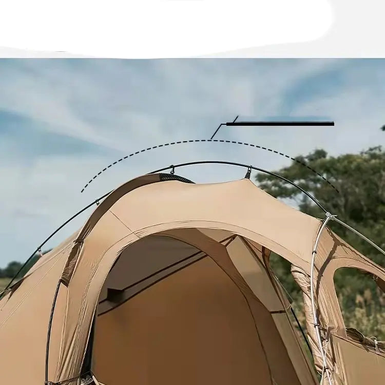 Portable Outdoor Camping Tent with Vestibule - 1-3 Person Double Layer Waterproof Tent | Aluminum Frame