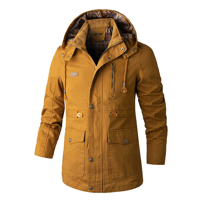 Men's Plus Size Hooded Windbreaker Jacket - Lightweight Outdoor Wind Jacket | Extended Sizes