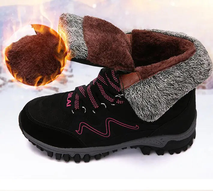 Women's Winter Outdoor Snow Boots for Hiking and Skiing