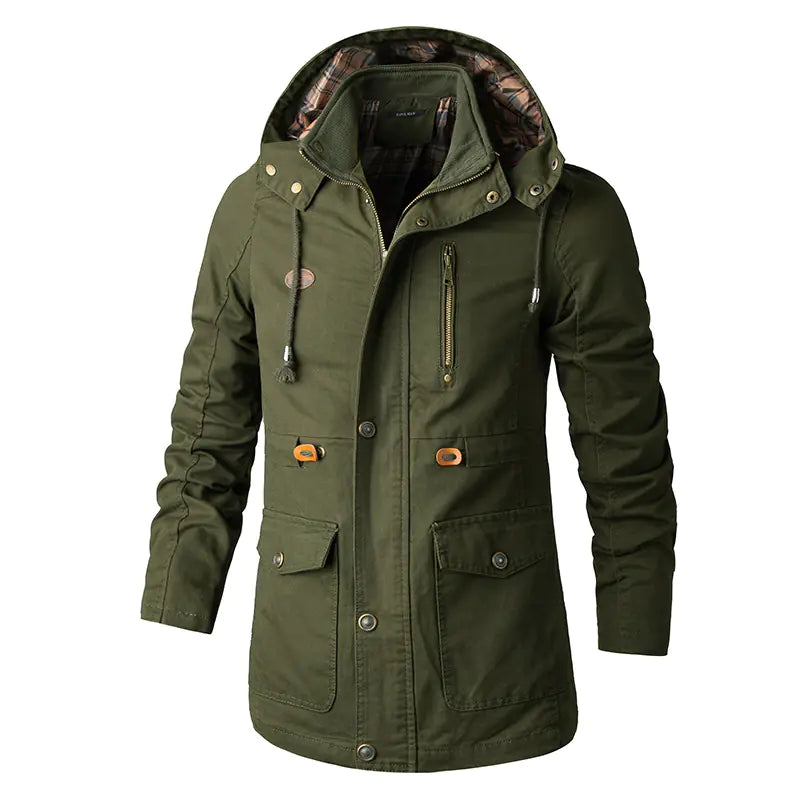 Men's Plus Size Hooded Windbreaker Jacket - Lightweight Outdoor Wind Jacket | Extended Sizes