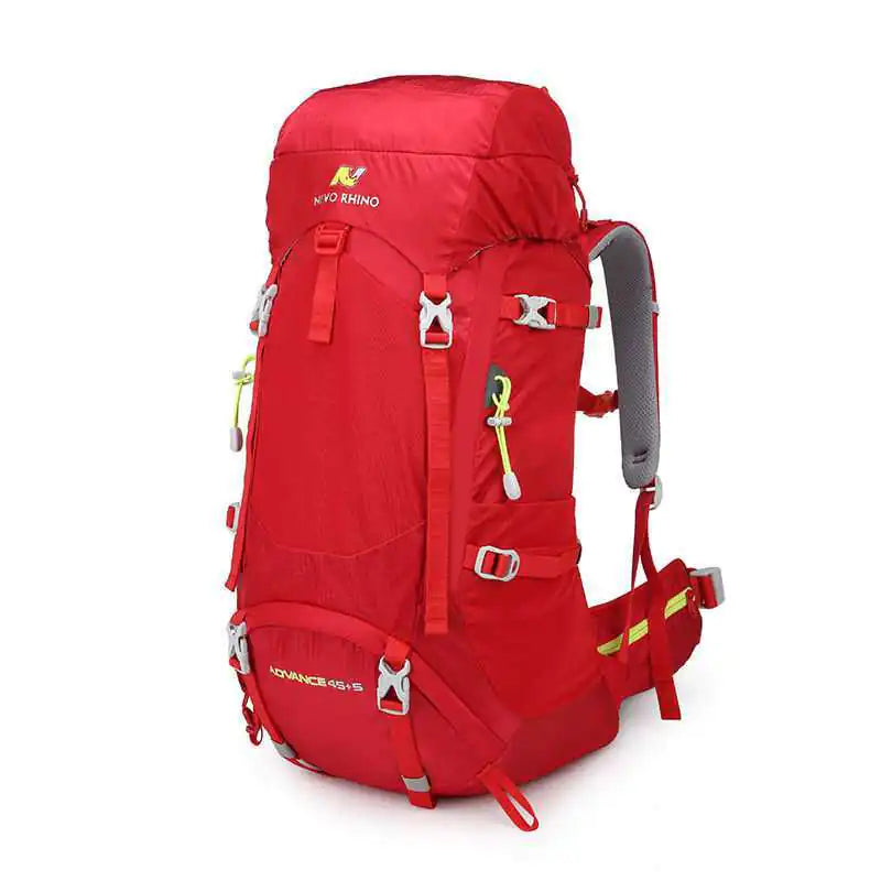 Professional Mountaineering Backpack - 50L Large Capacity Hiking Pack with Rain Cover | Outdoor Adventure Gear