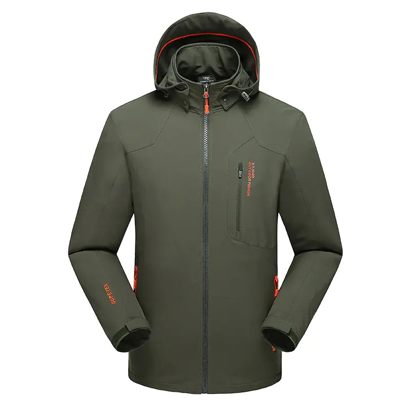 Men's Shark Skin Tactical Softshell Jacket - Waterproof Fleece-Lined Outdoor Jacket | Military Style