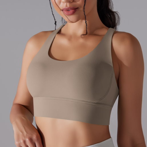 Criss Cross High-Impact Sports Bra for Women - Workout Support Bra