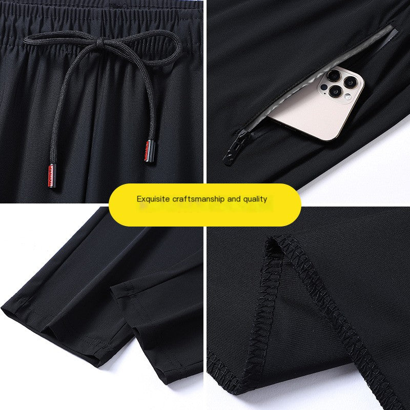 Men's Summer Plus Size Quick-Dry Sports Pants