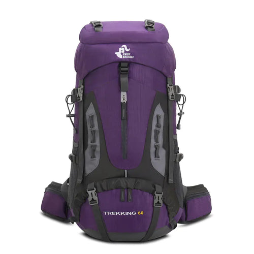60L Hiking Backpack with Rain Cover for Outdoor Use