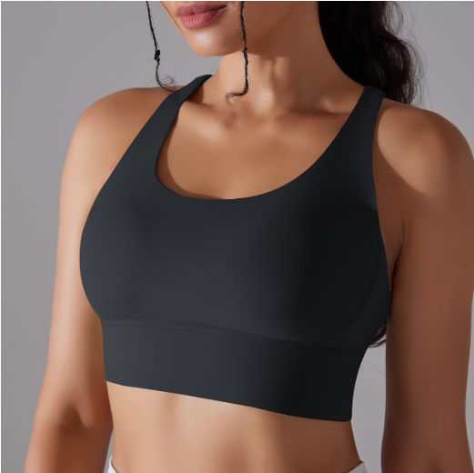 Criss Cross High-Impact Sports Bra for Women - Workout Support Bra