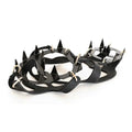 18-Tooth Stainless Steel Ice Crampons for Climbing - Silicone Anti-Slip Traction | M & L
