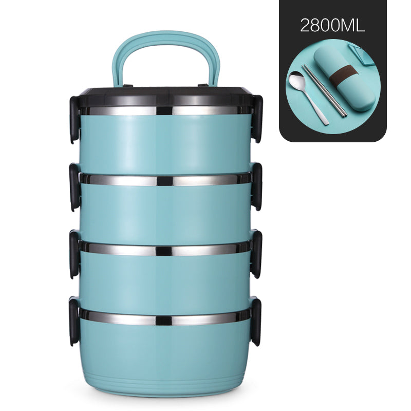 Portable Stainless Steel Insulated Lunch Box for One
