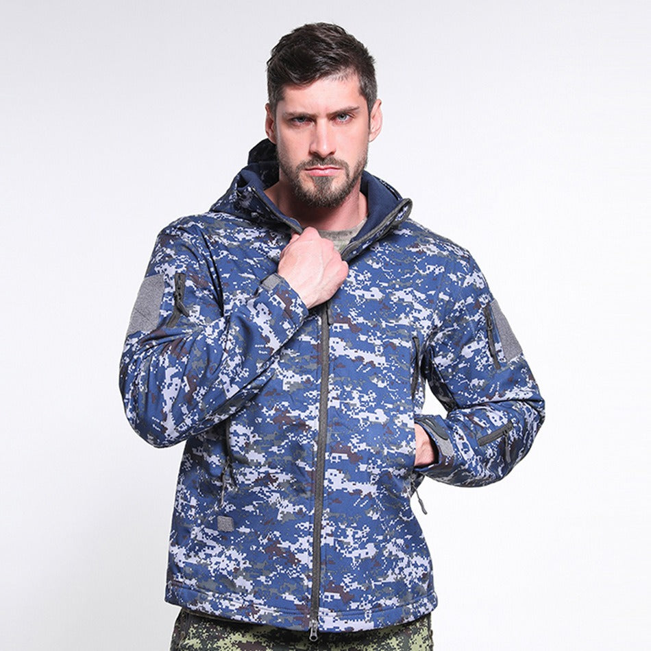 Plus Size Soft Shell Windproof Jacket