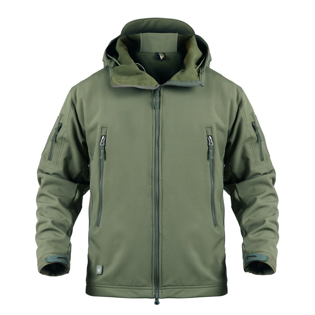 Plus Size Soft Shell Windproof Jacket