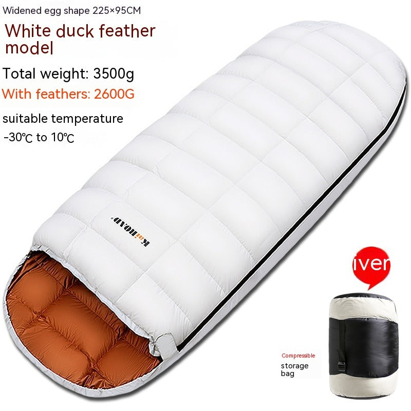 Egg-Shaped Down Camping Sleeping Bag