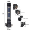 High-Power Solar Rechargeable Flashlight with Emergency Hammer