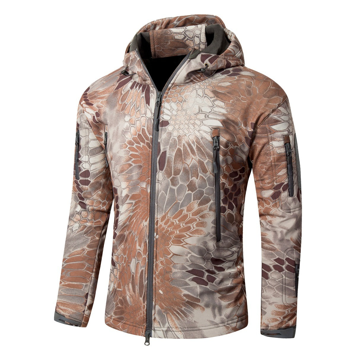 Plus Size Soft Shell Windproof Jacket
