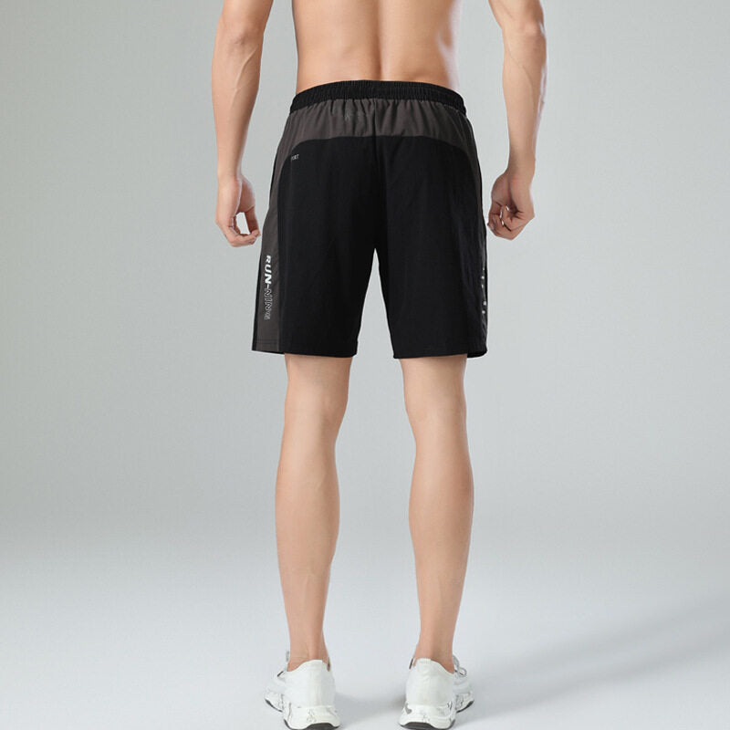 Men's Ice Silk Quick Dry Running Shorts with Pockets