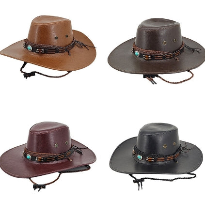 Tibetan Jazz Denim Hat for Outdoor Sun Protection
