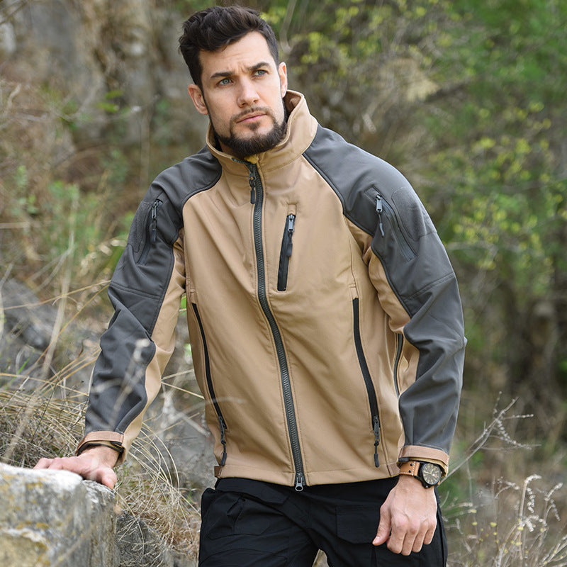 Men's Waterproof Tactical Softshell Jacket — All-Season Protection | Outdoor & Hiking