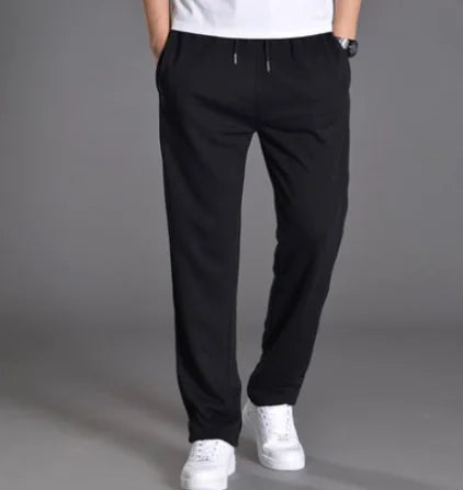 Men's Oversized Cotton Casual Knit Sweatpants - Relaxed Fit Joggers