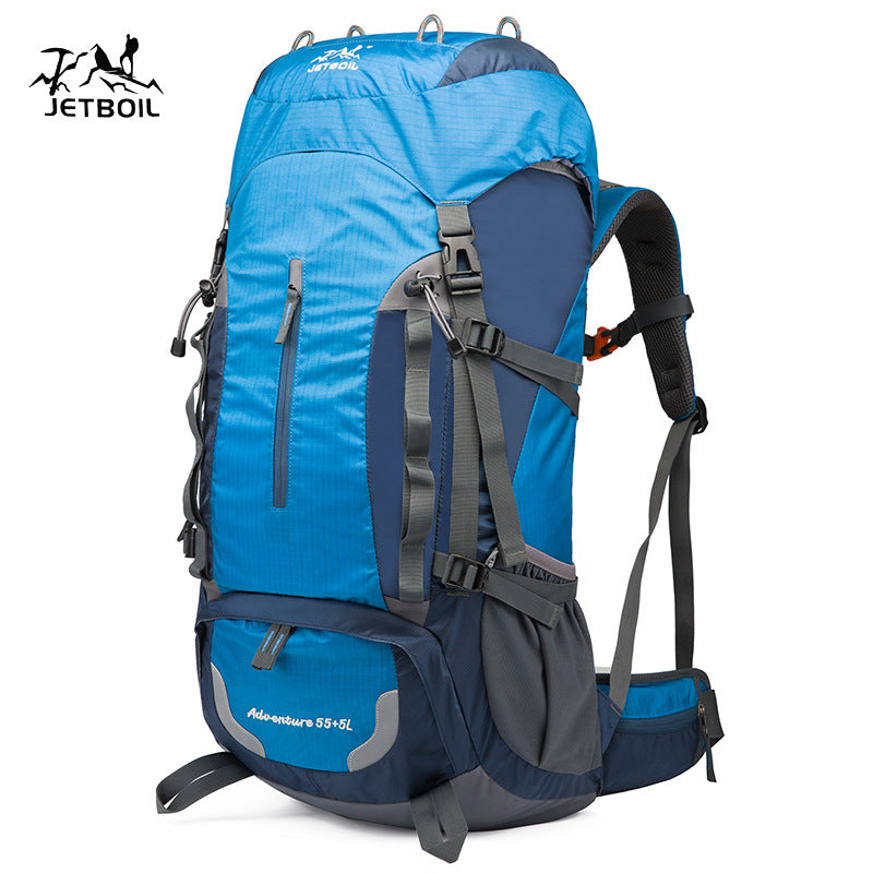 Jebote 60L Large Capacity Hiking Backpack for Outdoor Use