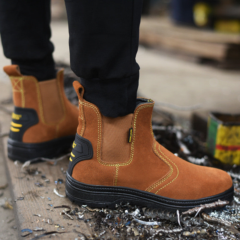 Welder's Safety Boots — Steel Toe, Splash & Heat Resistant, Anti-Static Cowhide