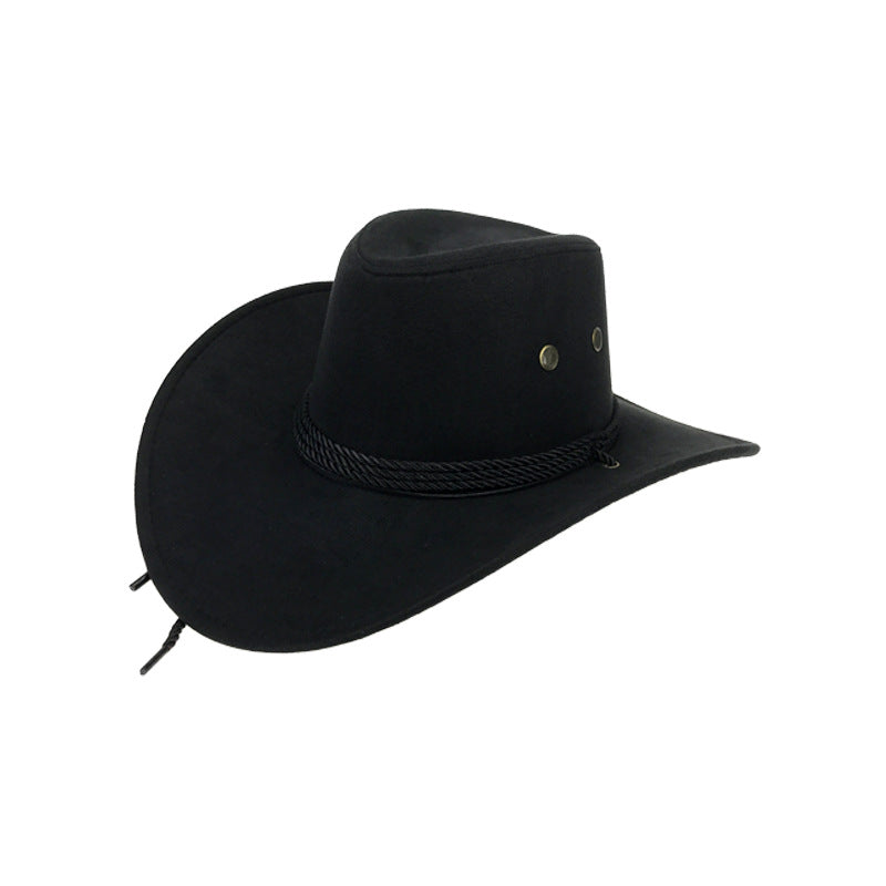 Western Denim Suede Outdoor Sun Visor Hat
