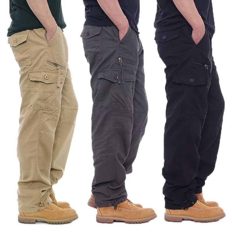 Loose-Fitting Jogger Pants with Straight Leg and Pockets