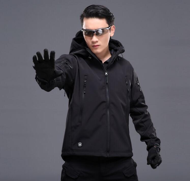 Men's Tactical Softshell Jacket — Waterproof Windproof Fleece Lined | Outdoor & Hiking