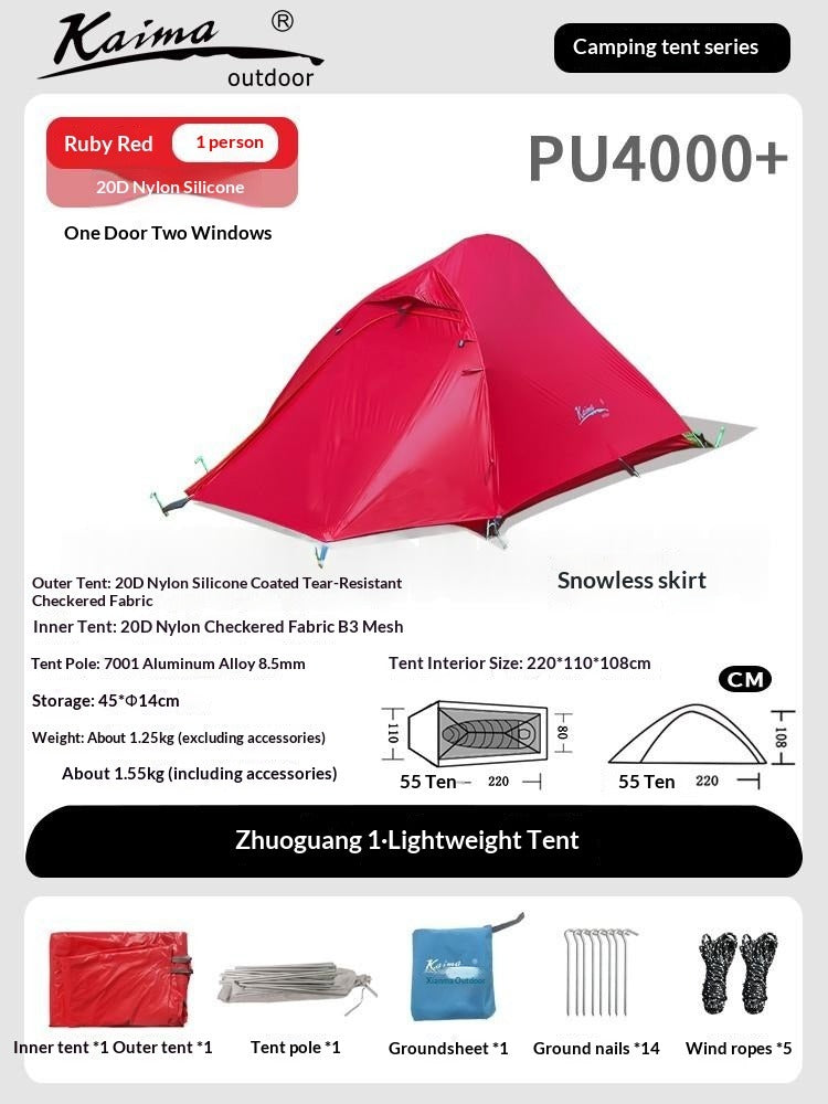 Waterproof Windproof Camping Tent for 1-2 People