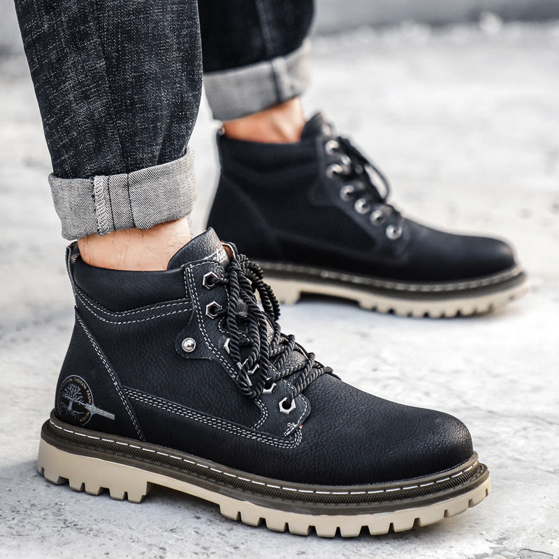 2021 New Men's High-Top Martin Boots for Autumn/Winter