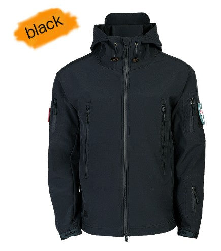 Men's Tactical Softshell Jacket — Waterproof Windproof Fleece Lined | Outdoor & Hiking
