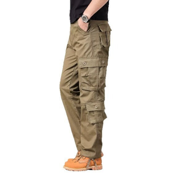 Men's Loose Wear-resistant Multi-pocket Overalls