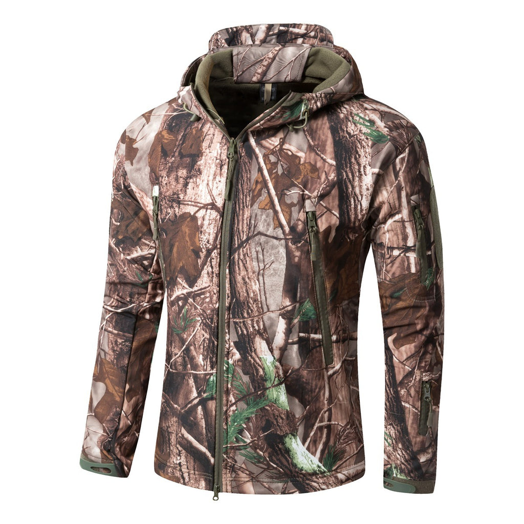 Plus Size Soft Shell Windproof Jacket