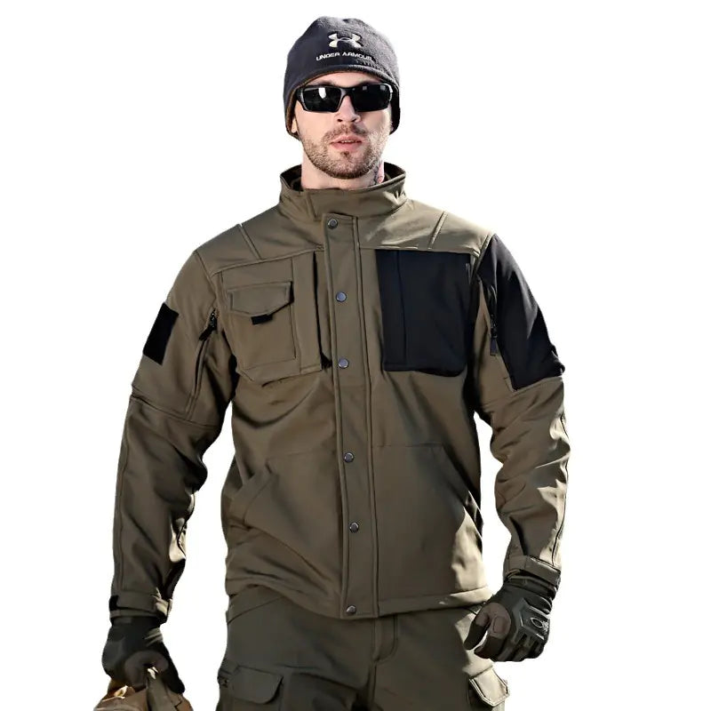 Rhino 2.0 Men's Tactical Softshell Jacket — Sharkskin Fleece Lined Windproof | Outdoor & Hiking