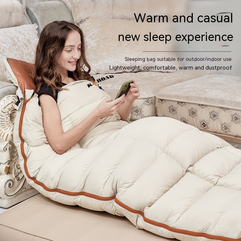 Egg-Shaped Down Camping Sleeping Bag